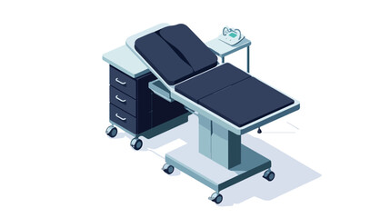 Modern Isometric Medical Examination Table with Adjustable Features