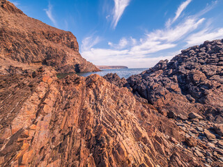 Coastal View with Rocky Cliffs