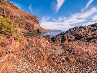 Coastal View with Rocky Cliffs