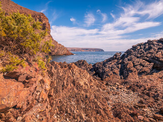Coastal View with Rocky Cliffs