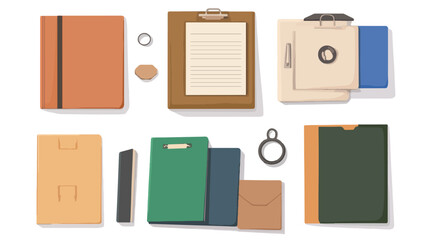 Professional Office Supplies Set of Hard Cardboard Folders