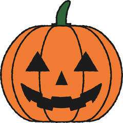 Halloween pumpkin -1-2 
Jack o'lantern cute simple icon