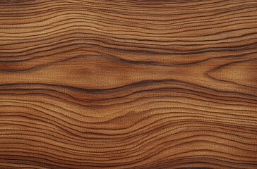 Close-up texture of natural brown wood grain with wavy lines and organic patterns creating a warm and rustic appearance