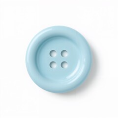 "Pastel Perfection: The Simple Elegance of a Blue Button"