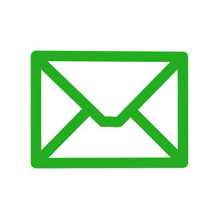 Blue Mail Icon – Simple Envelope Symbol・青色のメールアイコン｜シンプルな封筒のマーク	