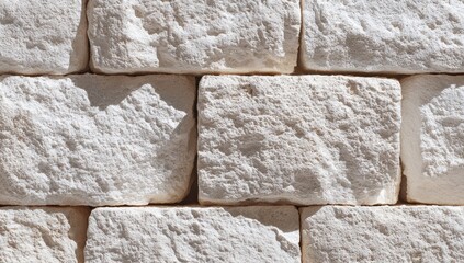 Exterior light beige stone wall texture. Background, wall, building material