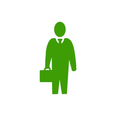 Businessman with Briefcase／カバンを持ったビジネスマンのアイコン
