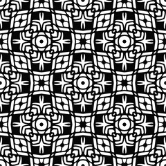 Abstract texture for fabric print, card, table cloth, furniture, banner, cover, invitation, decoration,weaving, plaid,wrapping,knitting. Repeating pattern.Black and white color.