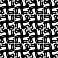 Abstract texture for fabric print, card, table cloth, furniture, banner, cover, invitation, decoration,weaving, plaid,wrapping,knitting. Repeating pattern.Black and white color.