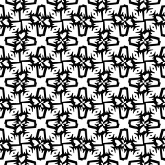 Abstract texture for fabric print, card, table cloth, furniture, banner, cover, invitation, decoration,weaving, plaid,wrapping,knitting. Repeating pattern.Black and white color.