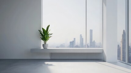 Modern hillside villa with frameless glass, 90° cornerless design, and panoramic city views.