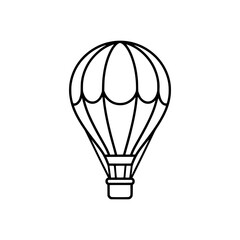 Obraz premium Outline Icon of Hot Air Balloon