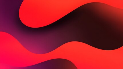 Abstract red and purple flowing design