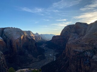 Fototapeta premium angel's landing sunset