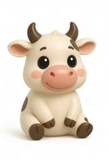 Fototapeta premium 3d cartoon cow 