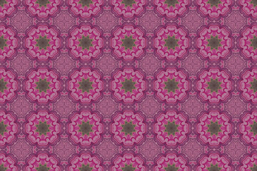 Seamless Template Background Art Endless Visual Cloth Design Decoration Tile Shape Graphic Digital Texture Wallpaper Luxury Perspective Fashion Symmetric Textile Geometric Fabric Interior Pattern.