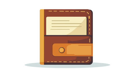 Obraz premium Modern Passbook Flat Vector Design on White Background