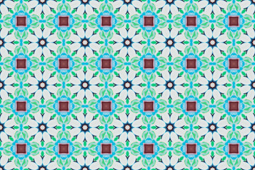 Seamless Template Background Art Endless Visual Cloth Design Decoration Tile Shape Graphic Digital Texture Wallpaper Luxury Perspective Fashion Symmetric Textile Geometric Fabric Interior Pattern.