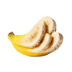 Sliced banana delicious breakfast energy boost