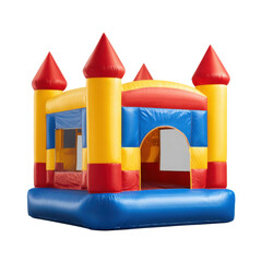 Vibrant Inflatable Castle for Endless Fun on a white background.