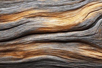 Close-up view of weathered wood grain patterns.