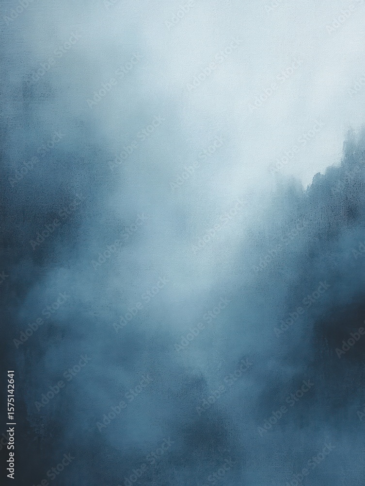 Poster abstract blue and gray misty textured background resembling fog or clouds with soft gradients and bl
