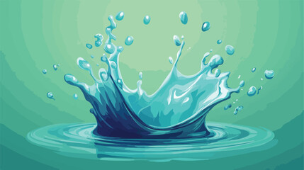 Cartoon Splash Vector Icon for Web Design