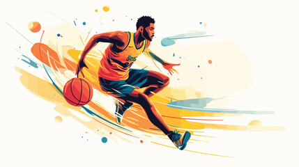 Dynamic Sport Design Vector Illustration Centered