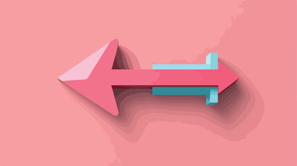 Modern Flat Update Arrow Vector Illustration in Center