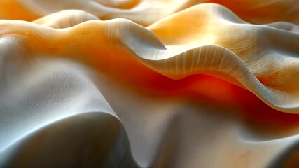 Abstract wavy surface with warm lighting creating a soothing and calming visual experience