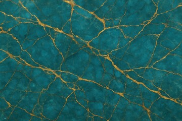 Luxurious Turquoise Marble Texture with Gold Veining Pattern