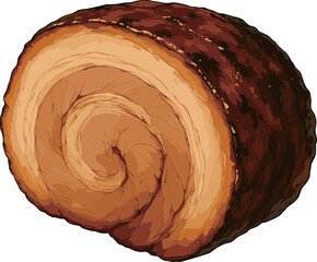 おいしそうなチャーシューのイラスト