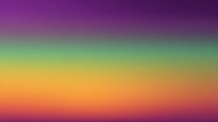 Vibrant gradient of colors transitioning from purple to orange, evoking a serene sunset atmosphere