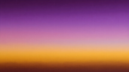 Vibrant gradient sunset sky transitioning from deep purple to warm orange, creating a serene atmosphere