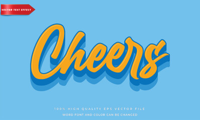 Cheers text effect