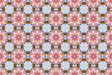 Seamless Background Graphic Fabric Tile Shape Fashion Perspective Geometric Visual Textile Interior Endless Luxury Digital Wallpaper Template Symmetric Cloth Art Texture Design Decoration Pattern.