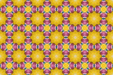 Seamless Background Graphic Fabric Tile Shape Fashion Perspective Geometric Visual Textile Interior Endless Luxury Digital Wallpaper Template Symmetric Cloth Art Texture Design Decoration Pattern.