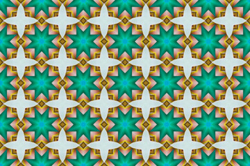 Seamless Background Graphic Fabric Tile Shape Fashion Perspective Geometric Visual Textile Interior Endless Luxury Digital Wallpaper Template Symmetric Cloth Art Texture Design Decoration Pattern.