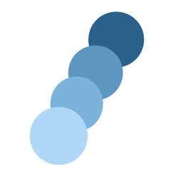 Gradient Blue Circle Sequence SVG