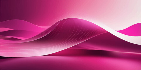 Abstract pink background with flowing purple waves and smooth colourful texture