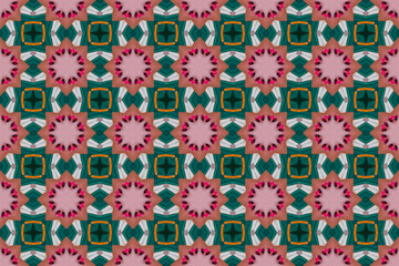 Seamless Background Graphic Fabric Tile Shape Fashion Perspective Geometric Visual Textile Interior Endless Luxury Digital Wallpaper Template Symmetric Cloth Art Texture Design Decoration Pattern.