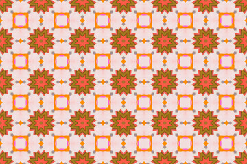 Seamless Background Graphic Fabric Tile Shape Fashion Perspective Geometric Visual Textile Interior Endless Luxury Digital Wallpaper Template Symmetric Cloth Art Texture Design Decoration Pattern.