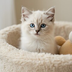 Lovely and cute baby kitten