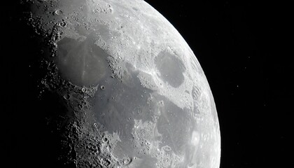 Naklejka premium Close-up of moon's surface