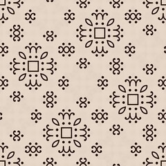 Vintage seamless floral pattern with elegant decorative elements
