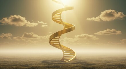 Golden spiral staircase to heaven