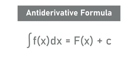 Antiderivative Formula in Calculus. Educational resources.
