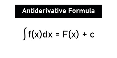 Antiderivative Formula in Calculus. Educational resources.
