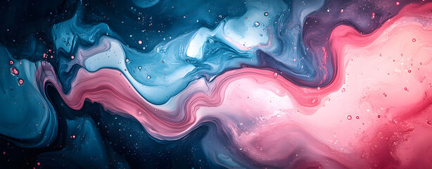 Blue watercolor texture with swirling liquid patterns of light and dark hues