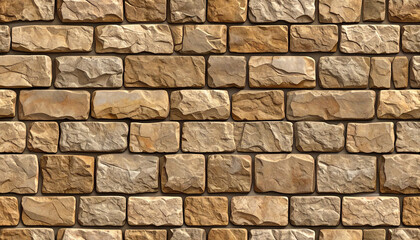 Abstract brick wall design with repetition and textured patterns
1
